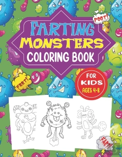 Bertrand.pt - Farting Monsters Coloring Book For Kids Ages 4-8