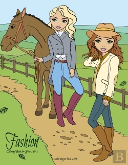 Bertrand.pt - Fashion Coloring Book For Girls 1   2