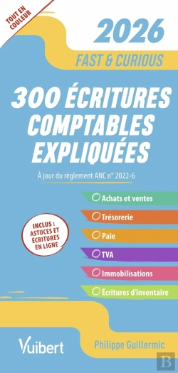 Bertrand.pt - Fast & Curious : 300 Écritures Comptables Expliquées, À Jour Du Règlement Anc N° 2022-6 : Toutes Les Écritures Indispensables, Commentées Et Expliquées