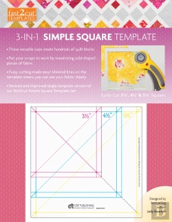 Bertrand.pt - Fast2cut 3-In-1 Simple Square Template