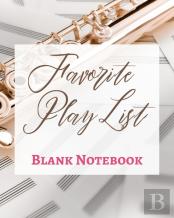 Favorite Play List - Blank Notebook - Write It Down - Pastel Rose Gold Brown - Abstract Modern Contemporary Unique
