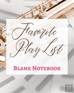 Bertrand.pt - Favorite Play List - Blank Notebook - Write It Down - Pastel Rose Gold Brown - Abstract Modern Contemporary Unique