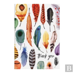 Bertrand.pt - Feathers Parcel Thank You Notecards