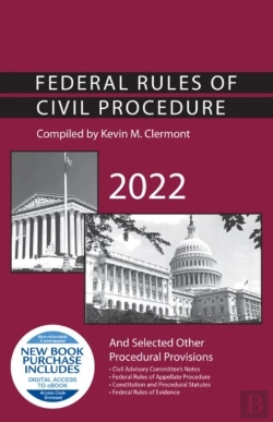 Bertrand.pt - Federal Rules Of Civil Procedure And Selected Other Procedural Provisions, 2022