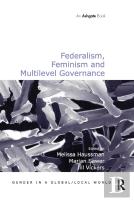 Federalism, Feminism And Multilevel Governance