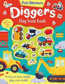 Bertrand.pt - Felt Stickers Diggers Play Scene Book