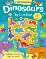 Felt Stickers Dinosaur Play Scene Book