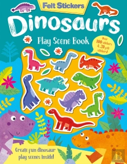 Bertrand.pt - Felt Stickers Dinosaur Play Scene Book
