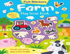 Felt Stickers Farm Play Scene Book