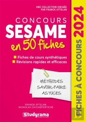 Fiches À Concours : Concours Sesame En 40 Fiches (Édition 2024)