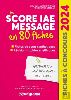 Bertrand.pt - Fiches À Concours : Le Score Iae Message En 80 Fiches (Édition 2024)