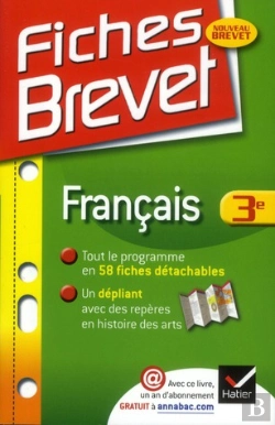 Bertrand.pt - Fiches Brevet Francais 3e