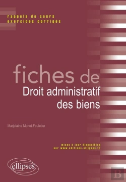 Bertrand.pt - Fiches De Droit Administratif Des Biens