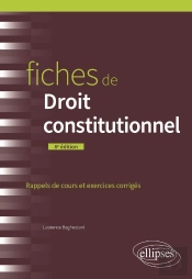 Fiches De Droit Constitutionnel : A Jour Au 15 Mars 2024 (8e Édition)