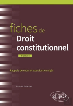 Bertrand.pt - Fiches De Droit Constitutionnel : A Jour Au 15 Mars 2024 (8e Édition)