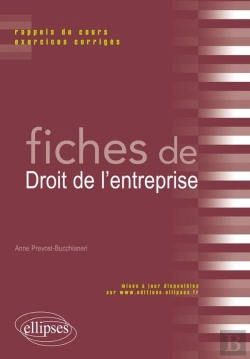 Bertrand.pt - Fiches De Droit De L'Entreprise