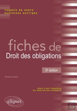 Bertrand.pt - Fiches De Droit Des Obligations - 5e Edition