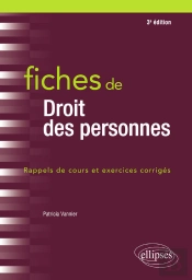 Fiches De Droit Des Personnes - 3e Éd.