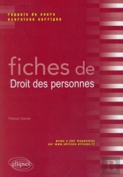 Fiches De Droit Des Personnes ; Rappels De Cours Et Exercices Corrigés