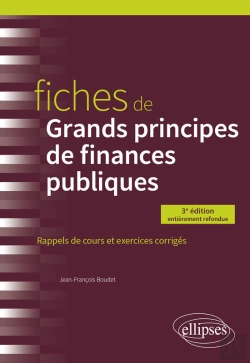 Bertrand.pt - Fiches De Grands Principes De Finances Publiques