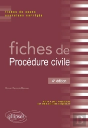 Fiches De Procedure Civile 4e Edition Fiches De Cours Exercices Corriges