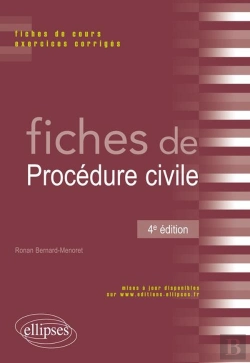Bertrand.pt - Fiches De Procedure Civile 4e Edition Fiches De Cours Exercices Corriges
