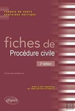 Bertrand.pt - Fiches De Procedure Civile Rappels De Cours & Exercices Corriges 2eme Edition