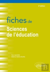 Fiches De Sciences De L'Éducation (2e Édition)