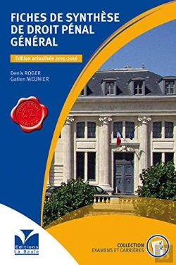 Bertrand.pt - Fiches De Synthese De Droit Penal General - 2015/2016