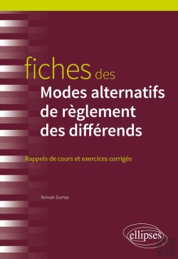 Bertrand.pt - Fiches Des Modes Alternatifs De Règlement Des Différends