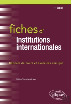 Bertrand.pt - Fiches D'Institutions Internationales - 4e Édition
