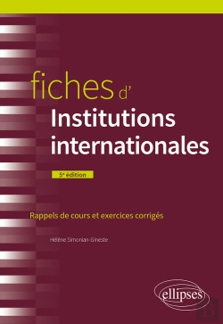 Bertrand.pt - Fiches D'Institutions Internationales