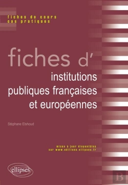 Bertrand.pt - Fiches D'Institutions Publiques Françaises Et Européennes