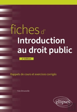 Bertrand.pt - Fiches D'Introduction Au Droit Public (2e Édition)
