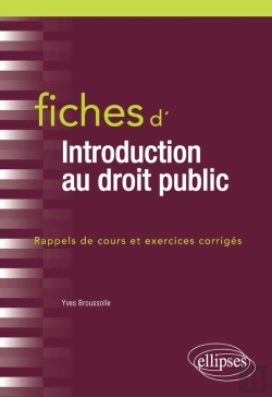 Bertrand.pt - Fiches D'Introduction Au Droit Public