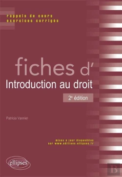 Bertrand.pt - Fiches D'Introduction Au Droit Rappels De Cours & Exercices Corriges 2eme Edition
