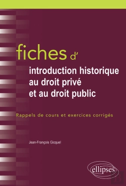 Bertrand.pt - Fiches D'Introduction Historique Au Droit Privé Et Et Au Droit Public