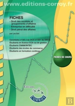 Bertrand.pt - Fiches En Droit Des Sociétés ; Fiches De Cours (7e Édition)