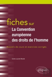Fiches Sur La Convention Européenne Des Droits De L'Homme ; Rappels De Cours Et Exercices Corrigés