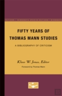 Bertrand.pt - Fifty Years Of Thomas Mann Studies