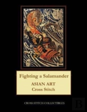 Fighting A Salamander : Asian Art Cross