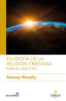 Filosofia De La Religion Cristiana