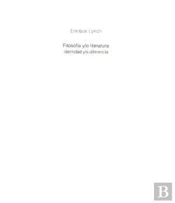 Bertrand.pt - Filosofía Y/O Literatura. Identidad Y/O Diferencia