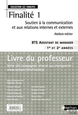 Bertrand.pt - Finalite 1 Soutien A La Communication Et Aux Relations Internes Et Externes Bts Assistant Demanager