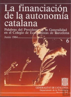 Bertrand.pt - Finançament De L'Autonomia Catalana. Paraules Del President De La Generalitat Al Col·Legi D'Economis