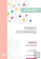 Finance D'Entreprise - Corrige - Ue 6 Du Dcg
