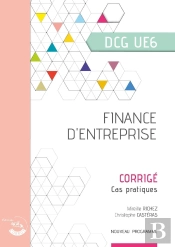 Finance D'Entreprise - Corrige - Ue 6 Du Dcg