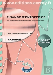 Finance D'Entreprise ; Ue6 ; Dcg ; Corrigé