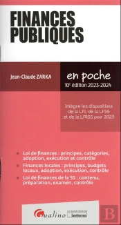 Finances Publiques, 10eme Edition - Integre Les Dispositions De La Lfi, De La Lfss Et De La Lfrss Po
