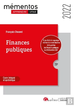 Bertrand.pt - Finances Publiques 2022 25eme Edition - Integre La Loi De Finances Pour 2022 25e Ed.